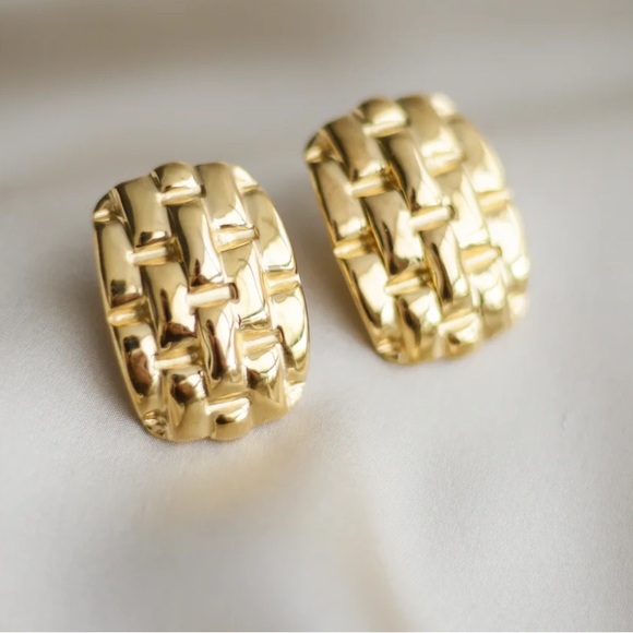 Weave Statement Earrings - Picture 4 of 5